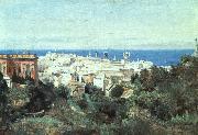 Jean-Baptiste Camille Corot View of Genoa oil painting on canvas